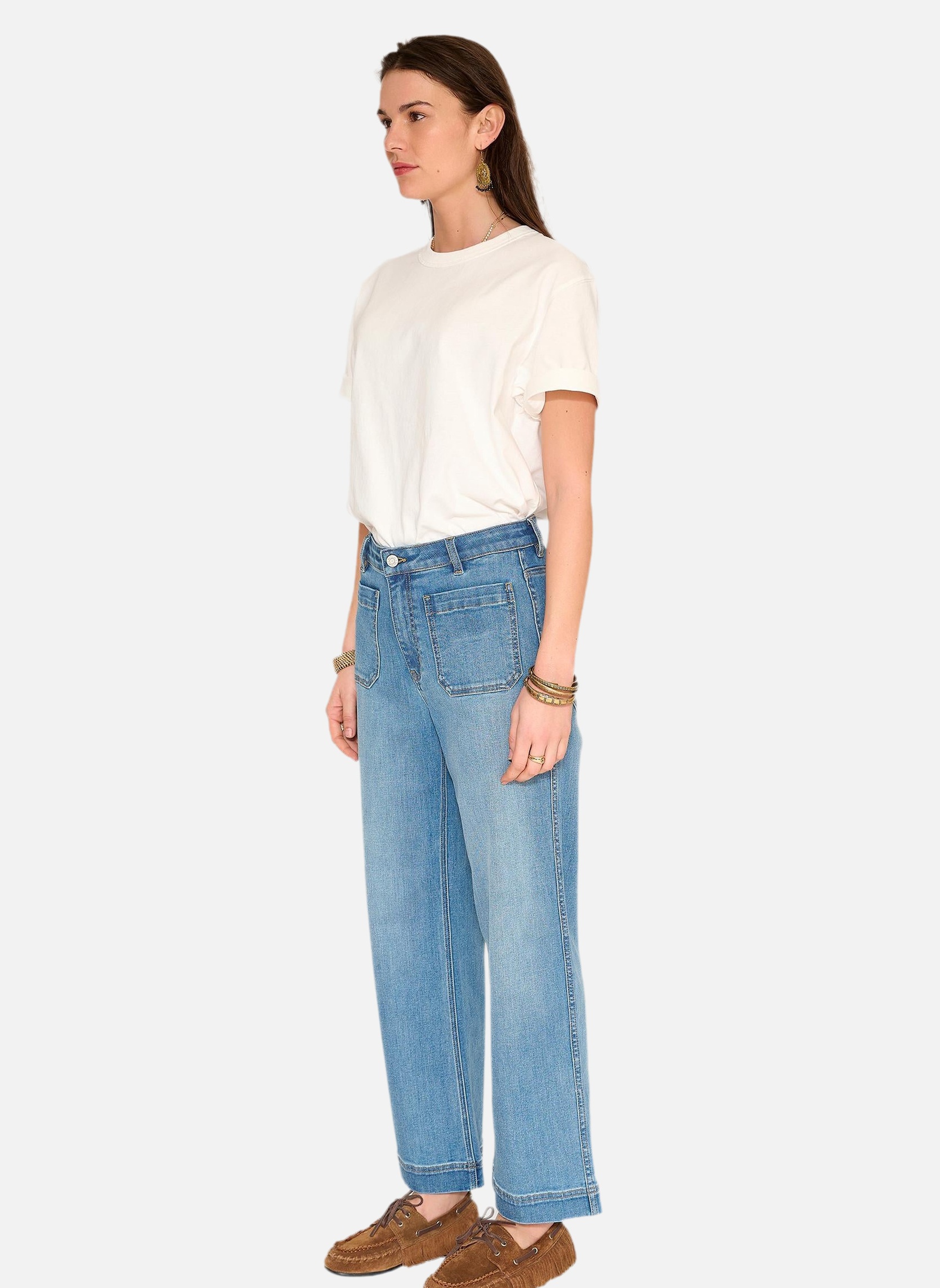 Jeans droit Jean The Frida Wilson Blue Camden Wash femme bleu MKT Studio Jeans droit Jean The Frida Wilson Blue Camden Wash femme bleu Bleu délavé