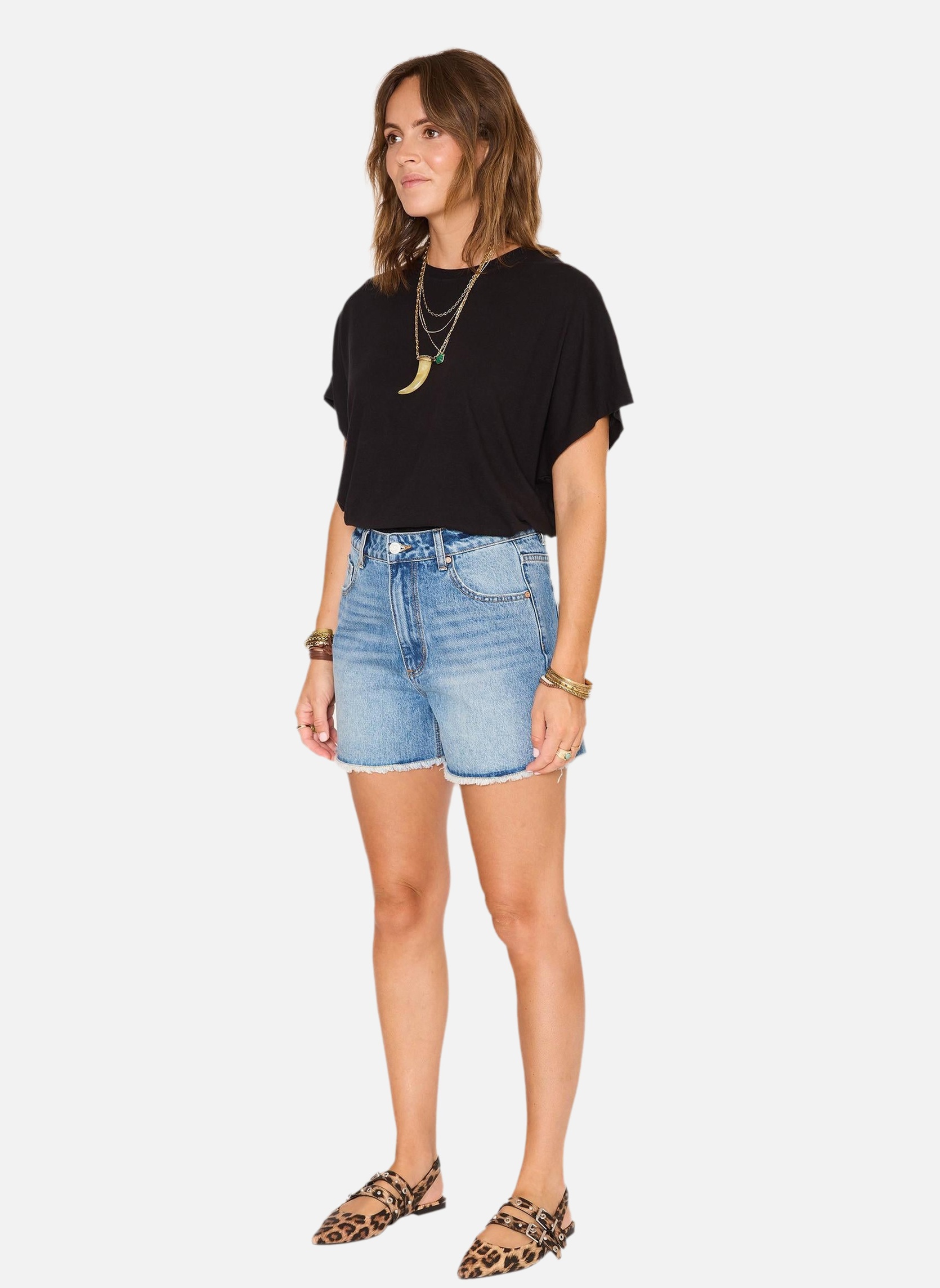 Jeans droit Short The Playa Authentic Blue Cheryl Wash femme bleu MKT Studio Jeans droit Short The Playa Authentic Blue Cheryl Wash femme bleu Bleu délavé