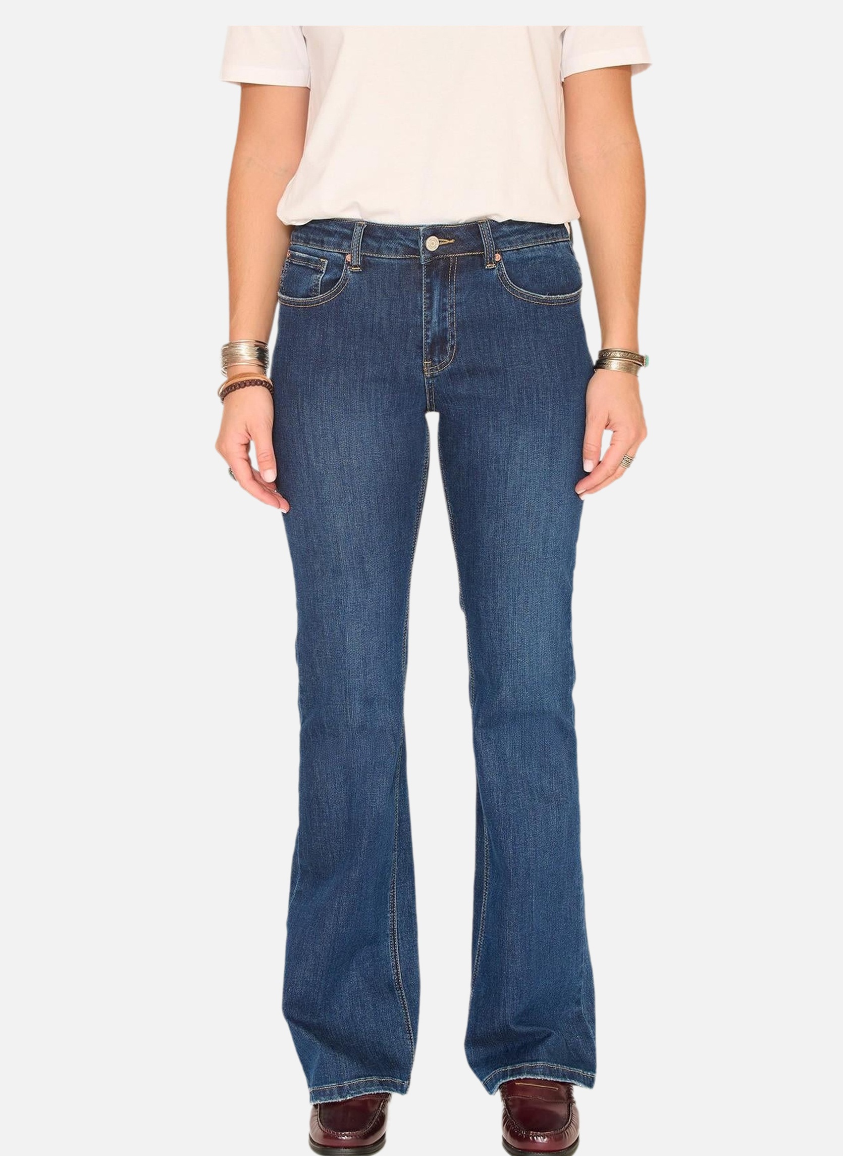 Jeans droit Jean The Harley Wilson Blue Texas Wash femme bleu MKT Studio Jeans droit Jean The Harley Wilson Blue Texas Wash femme bleu Bleu délavé