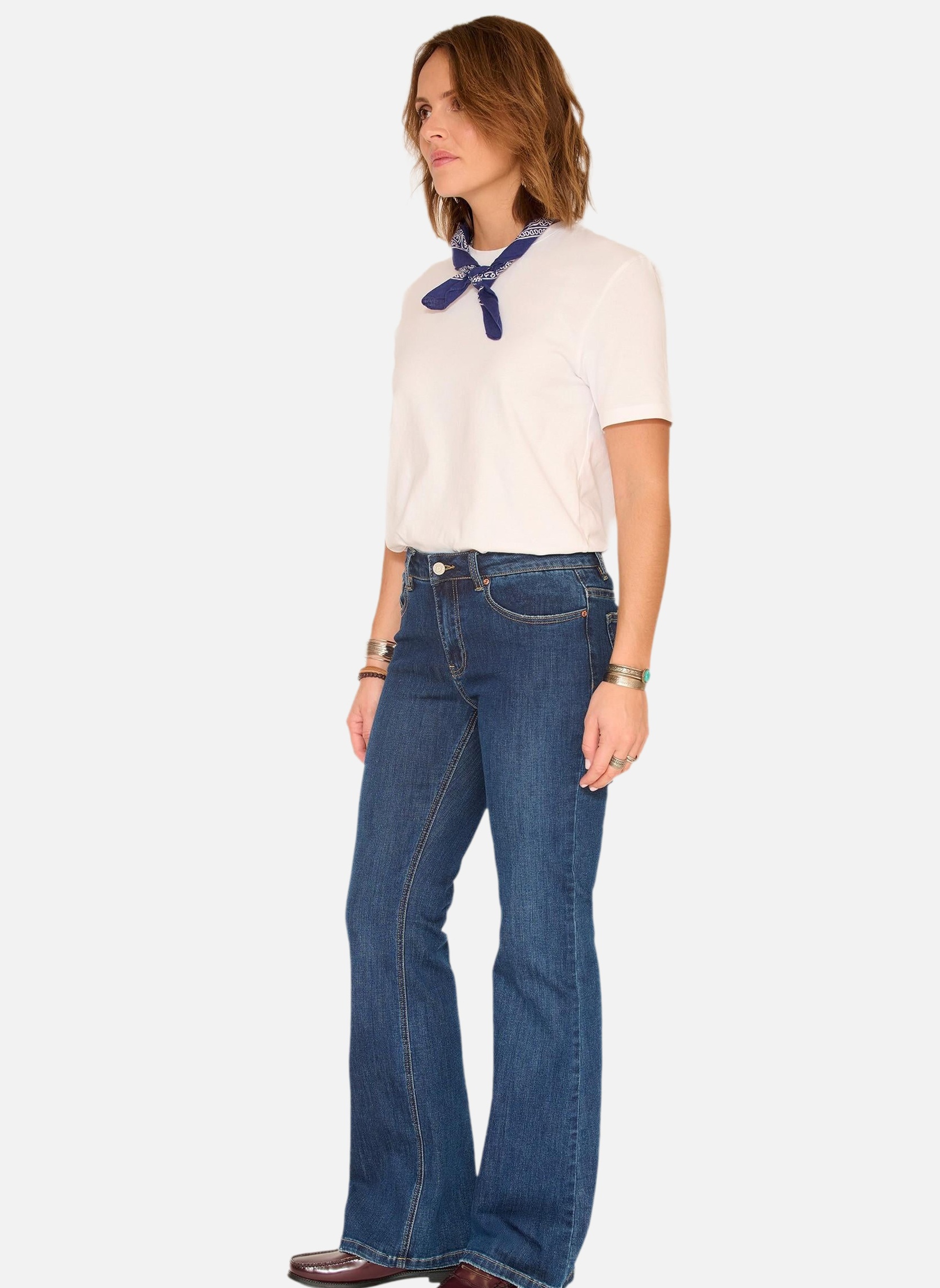 Jeans droit Jean The Harley Wilson Blue Texas Wash femme bleu MKT Studio Jeans droit Jean The Harley Wilson Blue Texas Wash femme bleu Bleu délavé