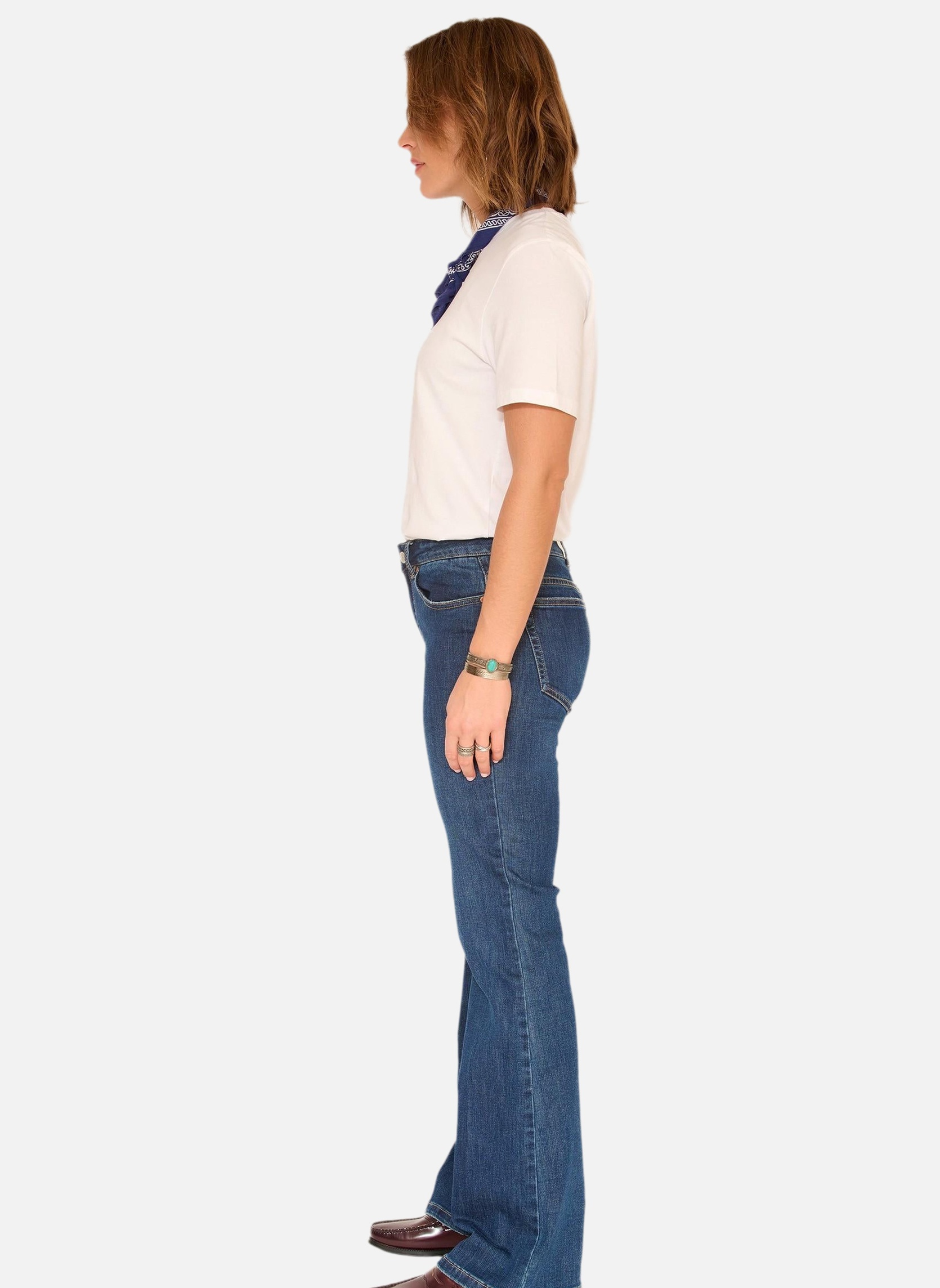 Jeans droit Jean The Harley Wilson Blue Texas Wash femme bleu MKT Studio Jeans droit Jean The Harley Wilson Blue Texas Wash femme bleu Bleu délavé