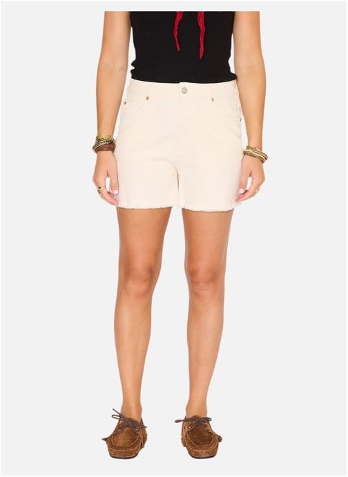 MKT Studio Jeans droit Short The Playa Sunset Drill Natural femme beige
