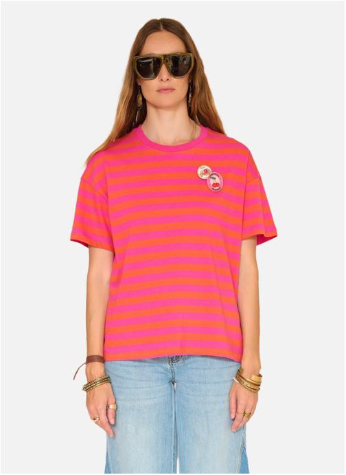 MKT Studio Tee-shirts Tee shirt Tanita Raspberry femme rouge