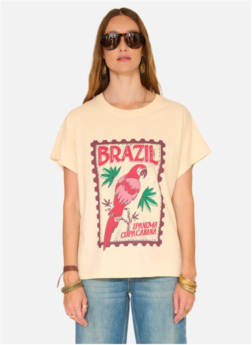 MKT Studio Tee-shirts Tee shirt Tabraz Boudoir femme beige