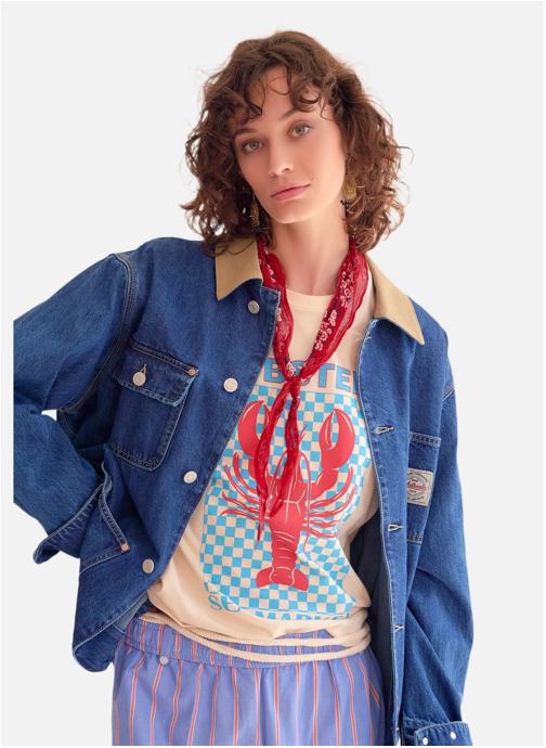 MKT Studio Vestes Veste Miriam Nebraska Blue Stone Wash femme bleu