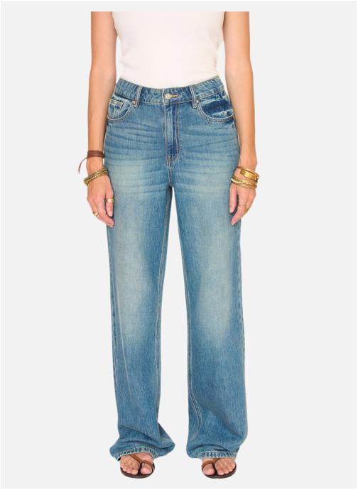 MKT Studio Jeans droit Jean Poka Tokyo Denim Blue Harris Wash femme bleu