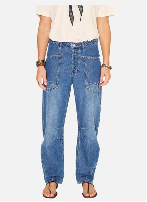 MKT Studio Jeans droit Jean Palma Tokyo Denim Blue Pistols Wash femme bleu