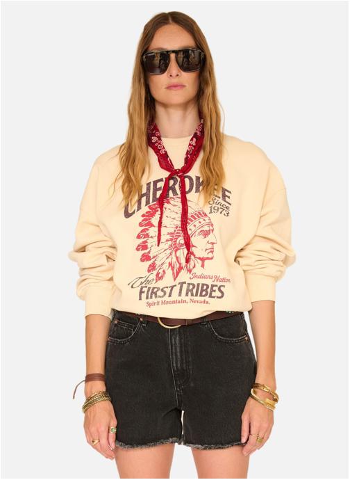 MKT Studio Sweats à capuche Sweatshirt Swan Natural femme beige