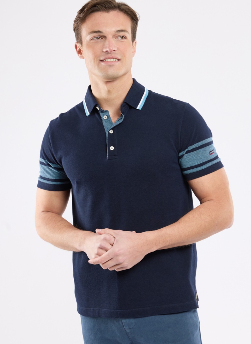 Polos Polo 75896 marine deep homme bleu Armor Lux Polos Polo 75896 marine deep homme bleu Bleu marine