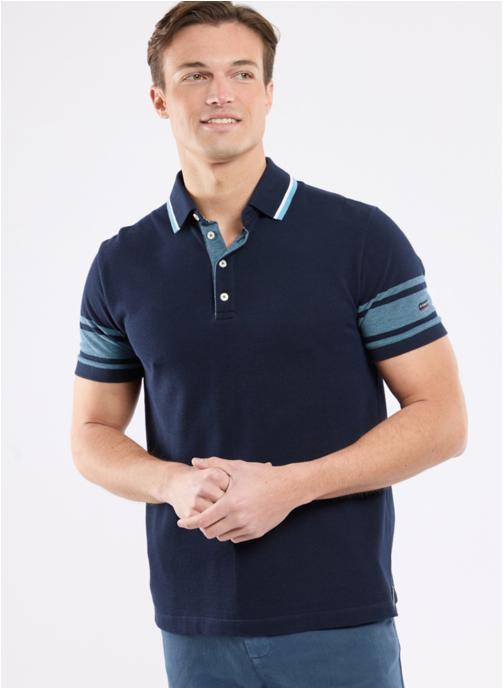 Armor Lux Polos Polo 75896 marine deep homme bleu