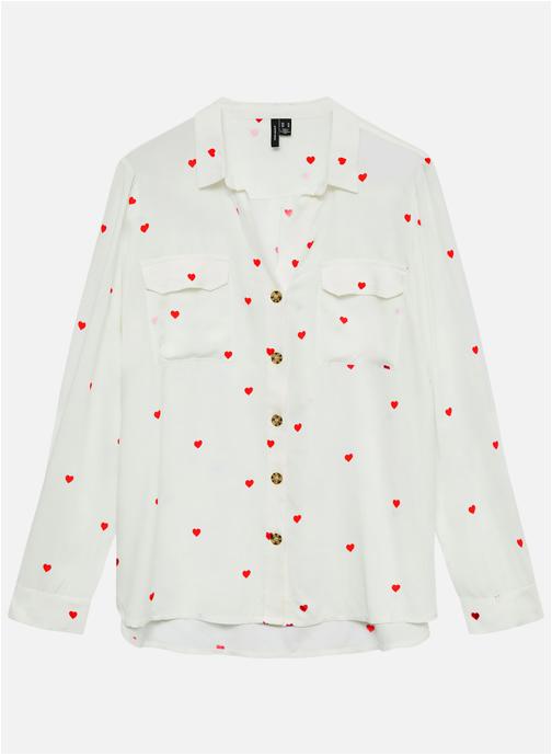 Vero Moda Chemises Chemisier à motifs ajusté - 10275283 femme blanc