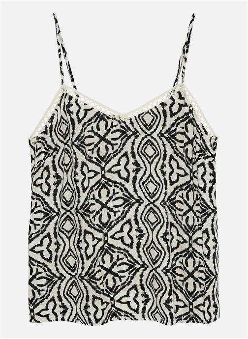 Vero Moda Tops Top à motifs droit - 10323627 femme beige