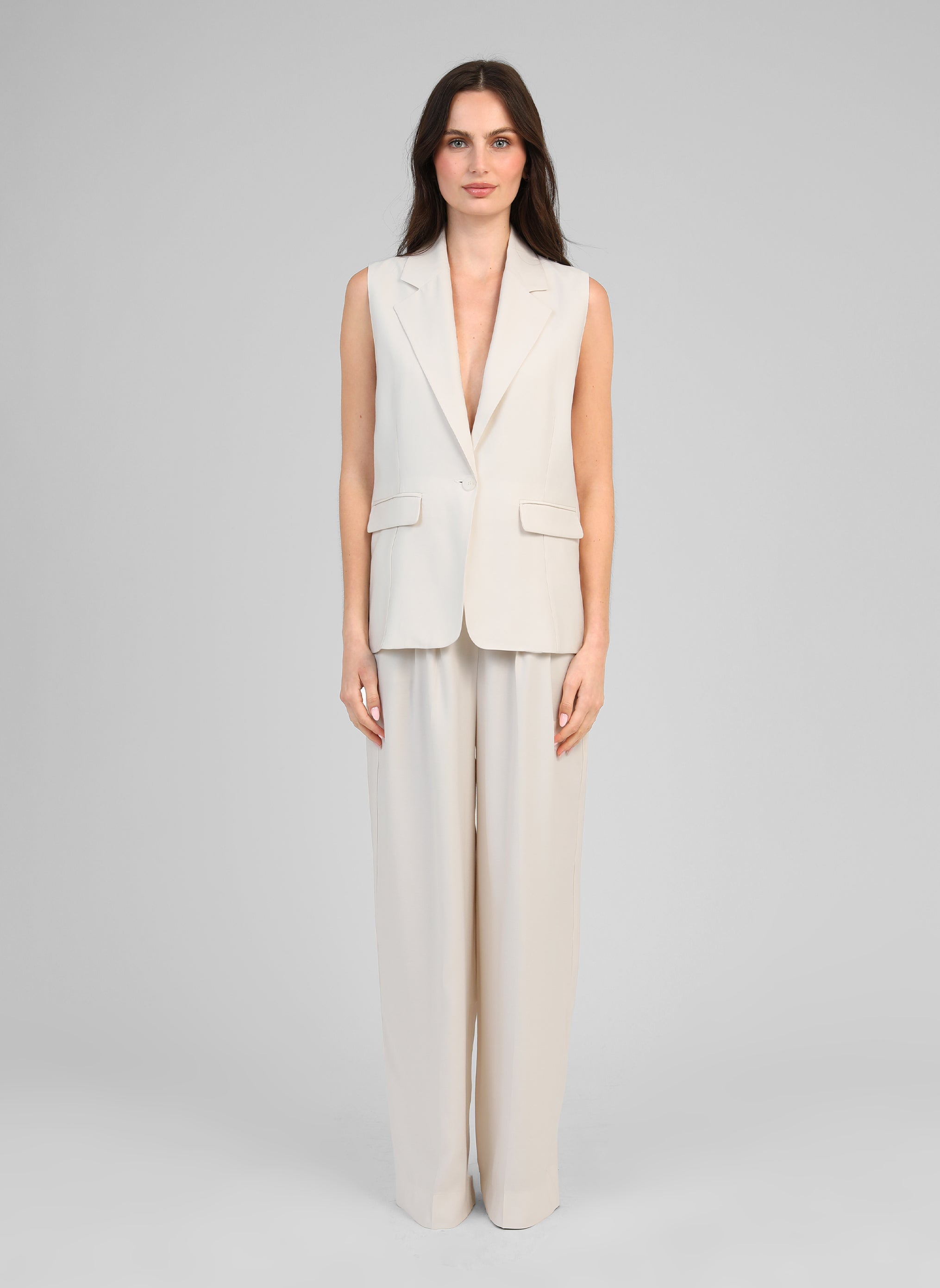 Pantalons droit PANTALON PEPY ecru femme blanc An'ge Pantalons droit PANTALON PEPY ecru femme blanc Blanc