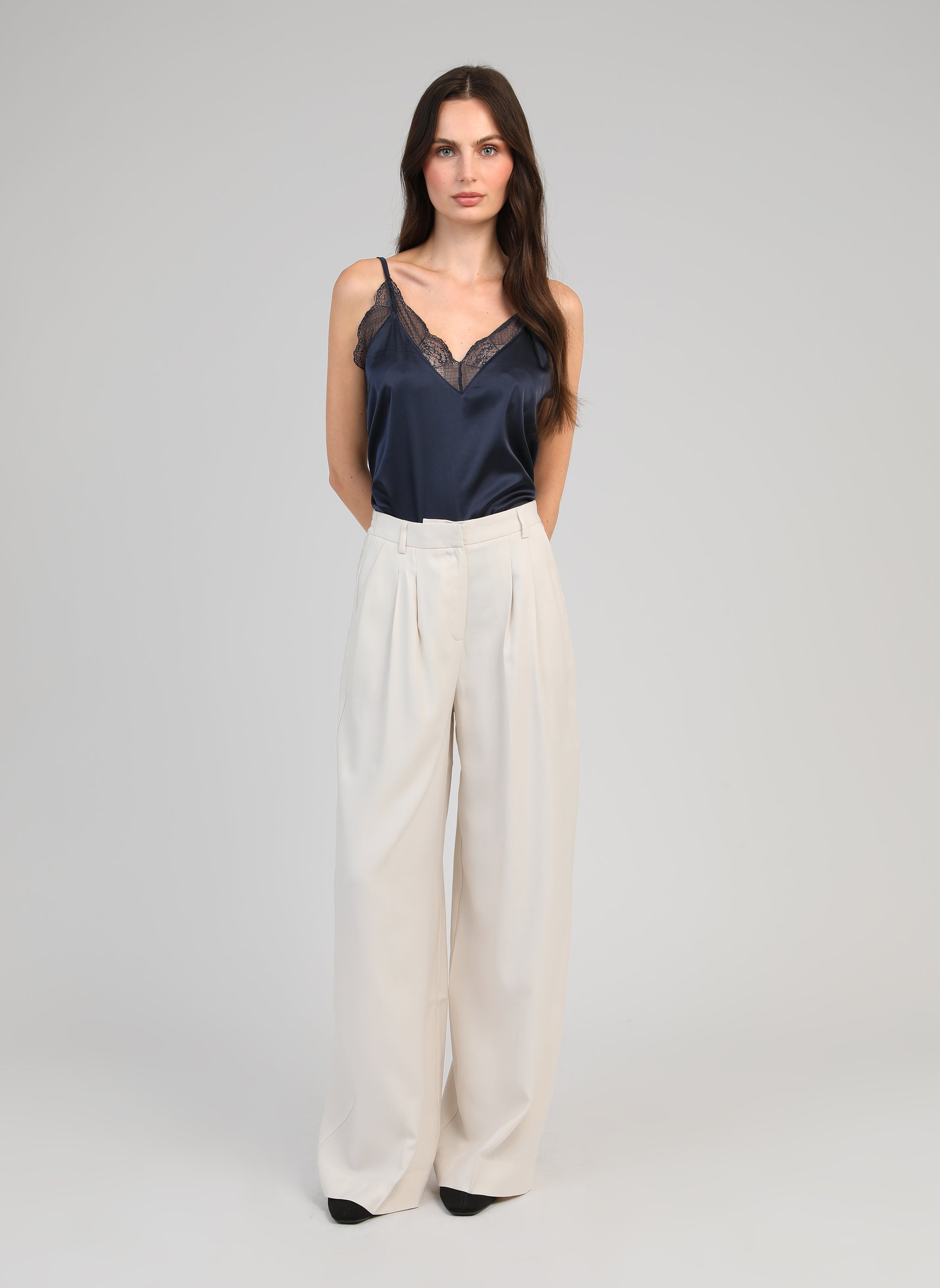 Pantalons droit PANTALON PEPY ecru femme blanc An'ge Pantalons droit PANTALON PEPY ecru femme blanc Blanc