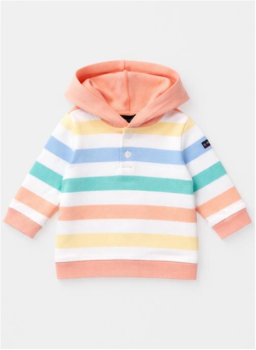 Armor Lux Sweats Sweat K0750 blanc/ placid blue/ pool blue fille multicolore