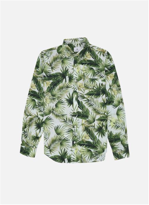 Serge Blanco Chemises Chemise ML homme vert
