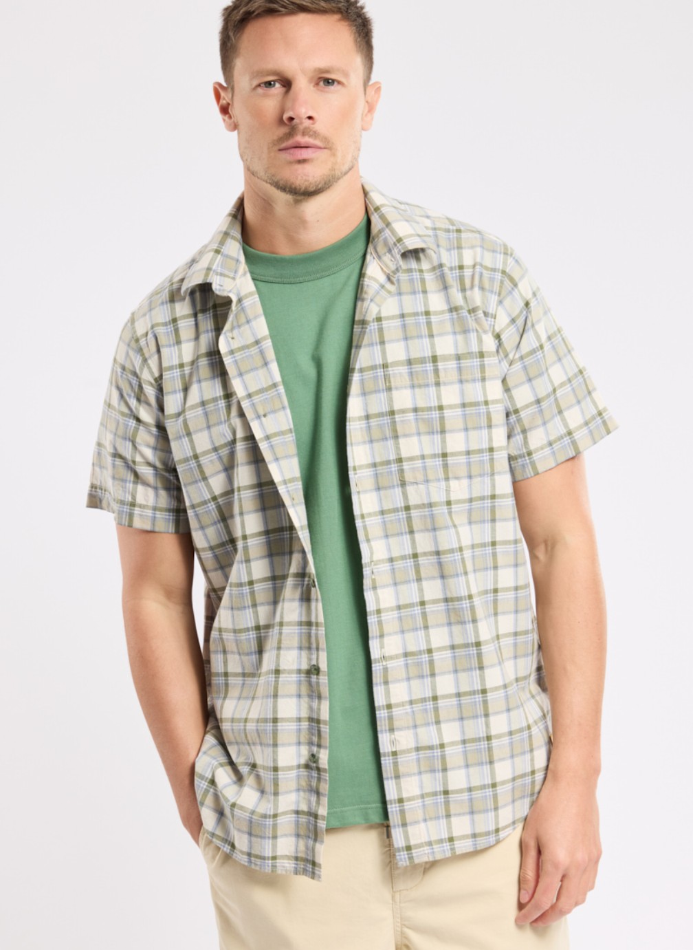 Chemises Chemise 75877 carreaux ivy/waterfall homme multicolore Armor Lux Chemises Chemise 75877 carreaux ivy/waterfall homme multicolore Multicouleur