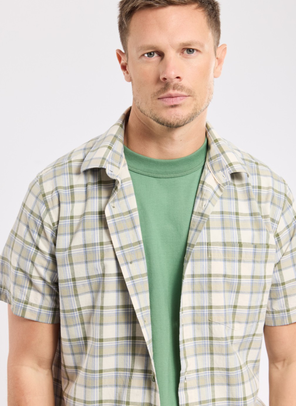 Chemises Chemise 75877 carreaux ivy/waterfall homme multicolore Armor Lux Chemises Chemise 75877 carreaux ivy/waterfall homme multicolore Multicouleur