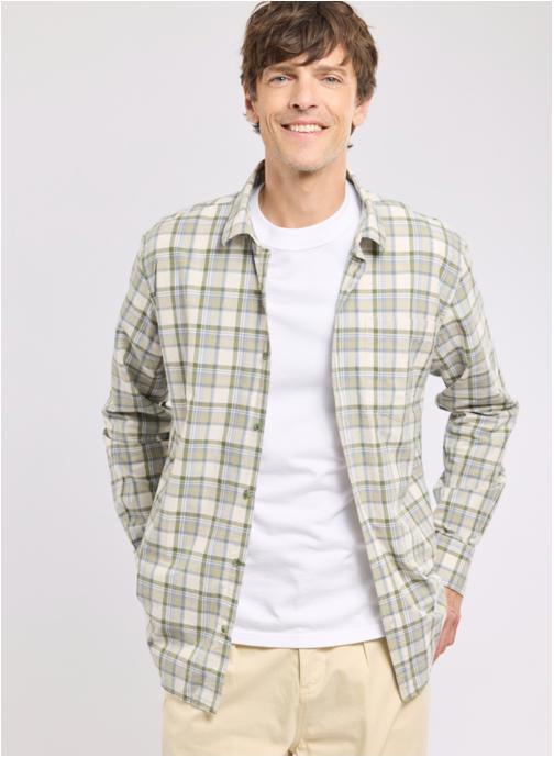 Armor Lux Chemises Chemise 75876 carreaux ivy/waterfall homme multicolore