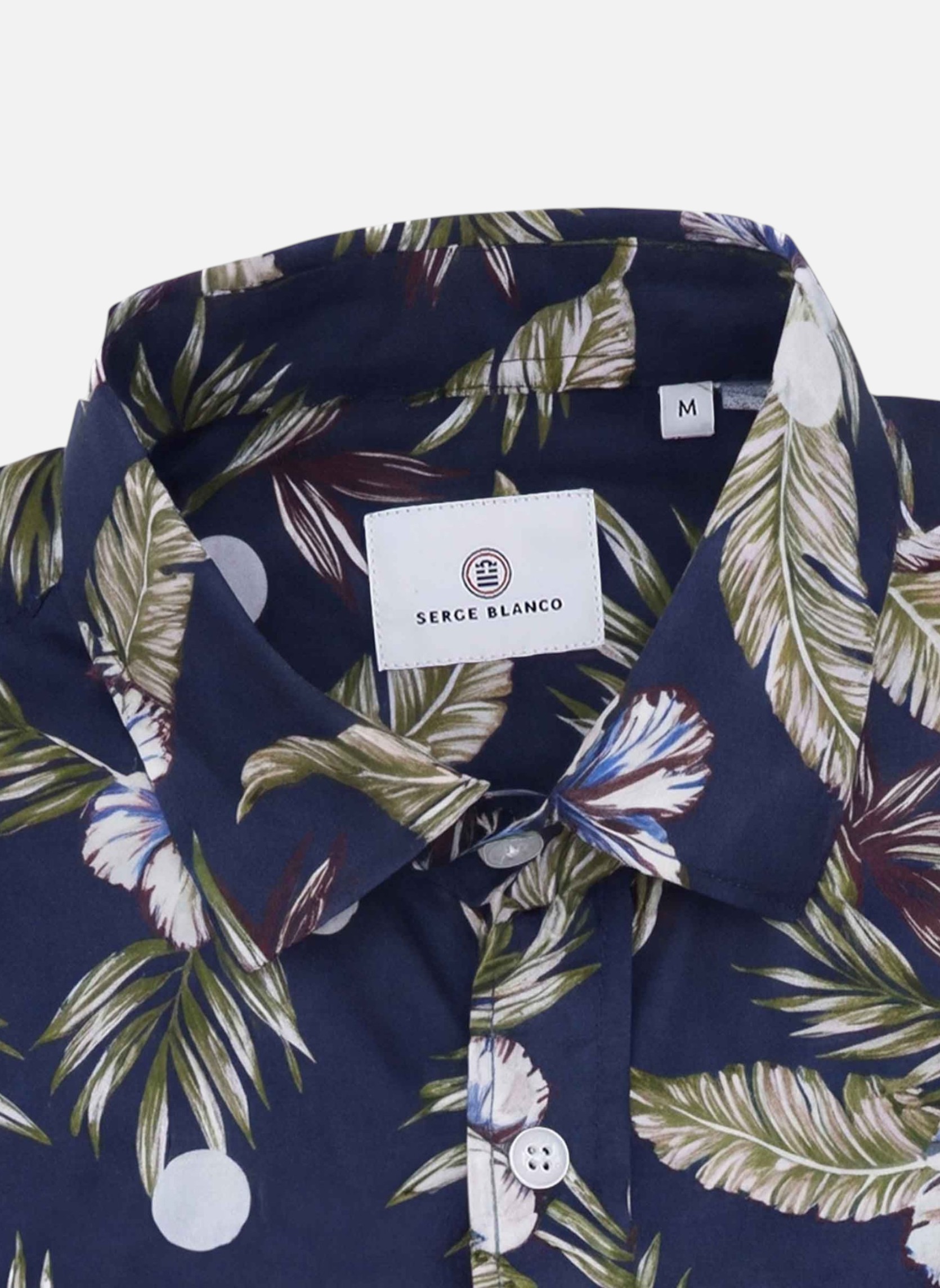 Chemises Chemise ML homme bleu Serge Blanco Chemises Chemise ML homme bleu Bleu foncé
