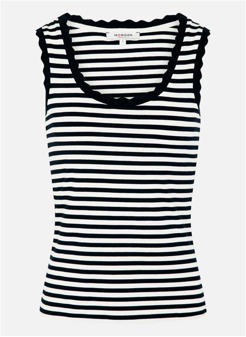 Morgan Débardeurs 261-DNAVY femme blanc