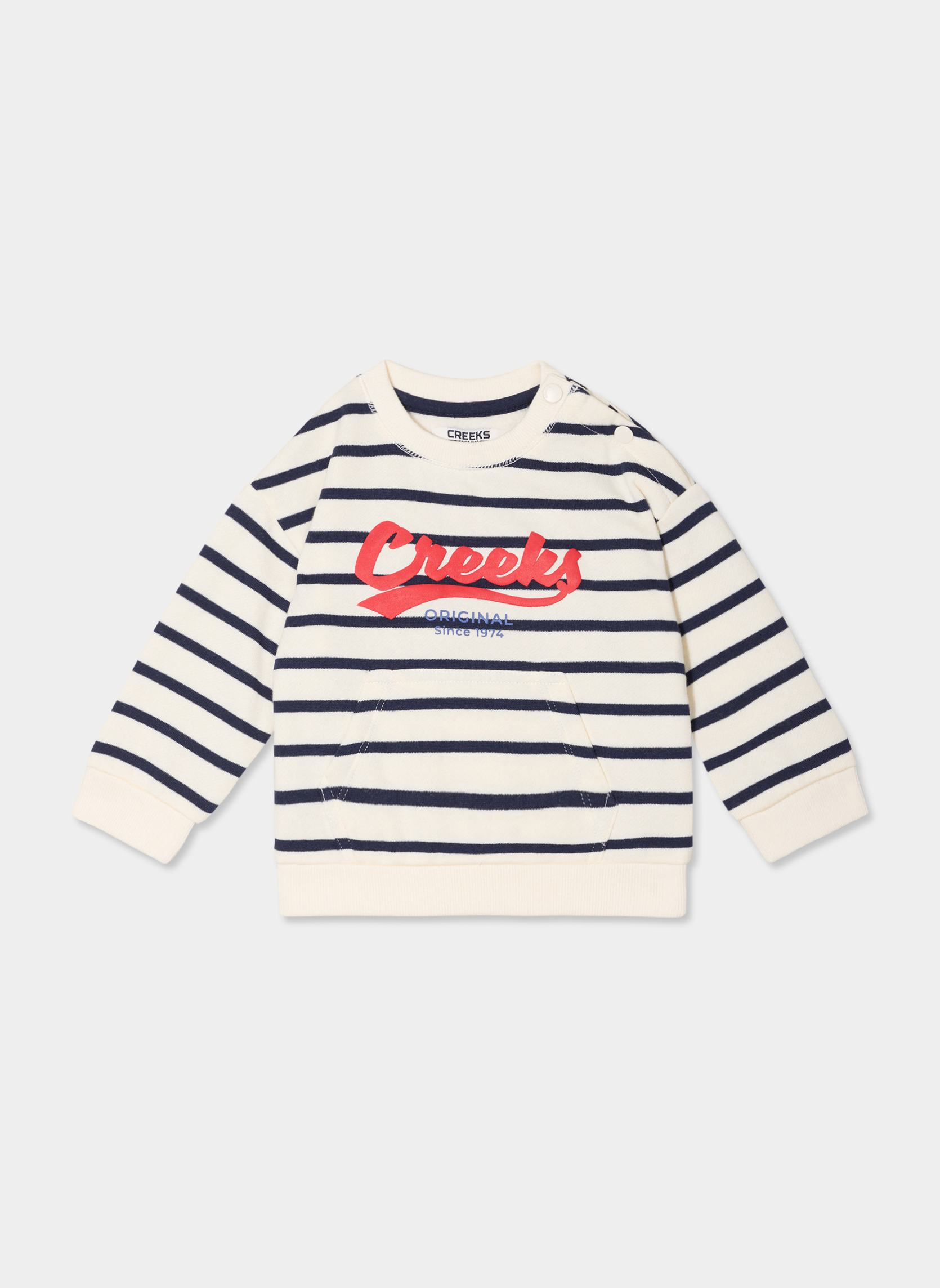 Sweats CREB1_SALSIFICOL_STRIPES garçon noir CREEKS Sweats CREB1_SALSIFICOL_STRIPES garçon noir Noir & blanc