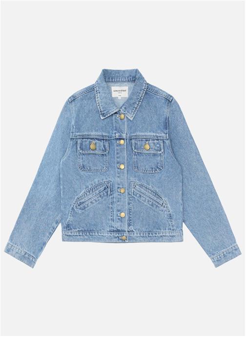 La Petite Etoile Vestes Veste - NELSON - 84-marble Wash femme bleu