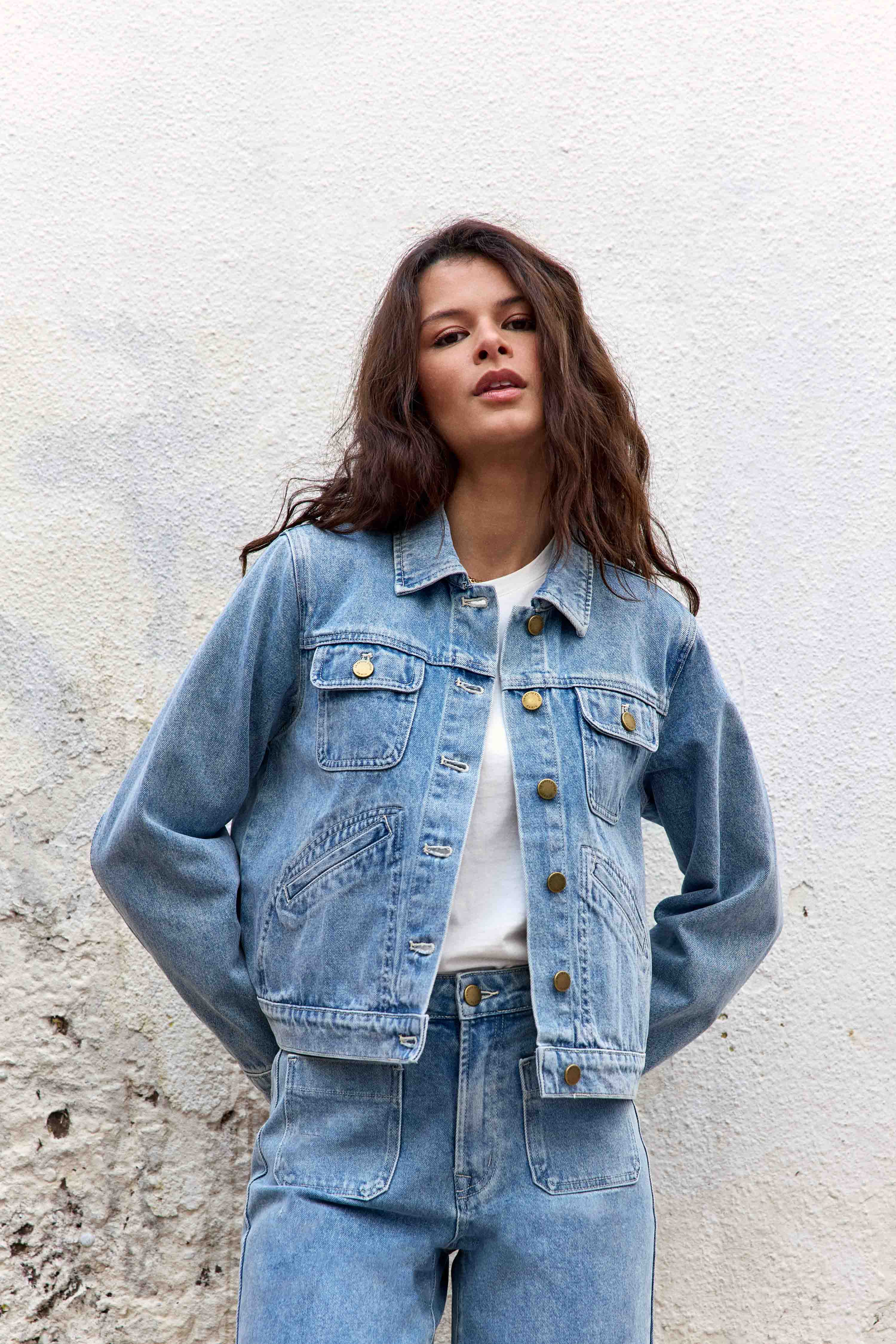Vestes Veste - NELSON - 84-marble Wash femme bleu La Petite Etoile Vestes Veste - NELSON - 84-marble Wash femme bleu Bleu