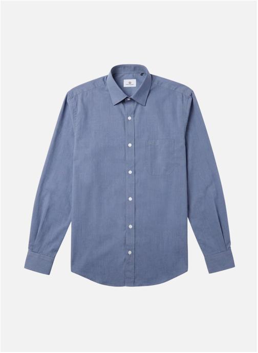 Serge Blanco Chemises Chemise ML homme bleu