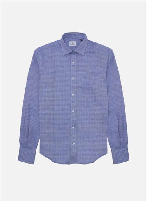 Serge Blanco Chemises Chemise ML homme bleu