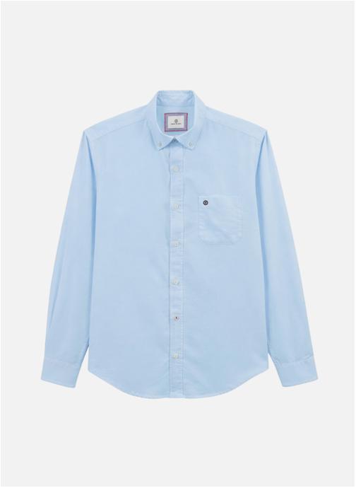 Serge Blanco Chemises Chemise ML homme bleu