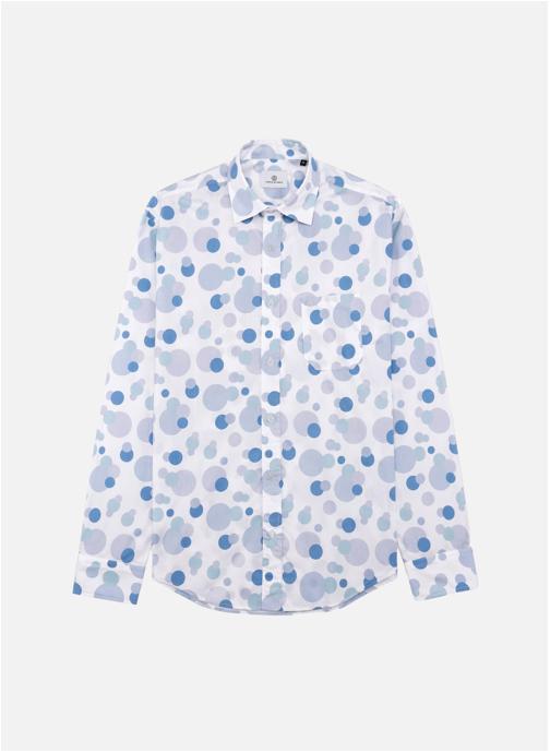 Serge Blanco Chemises Chemise ML homme bleu