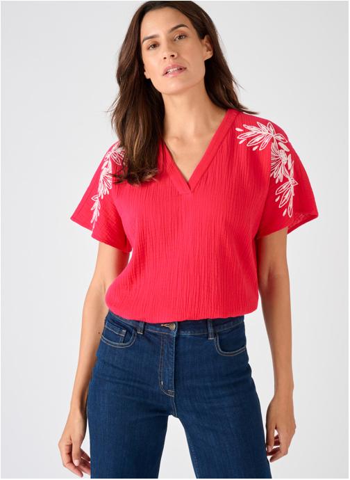Damart Tops 84561 femme rose