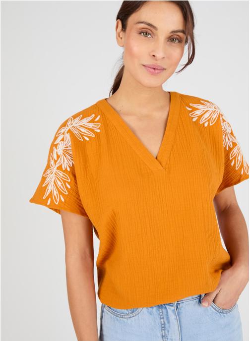 Damart Tops 84561 femme orange