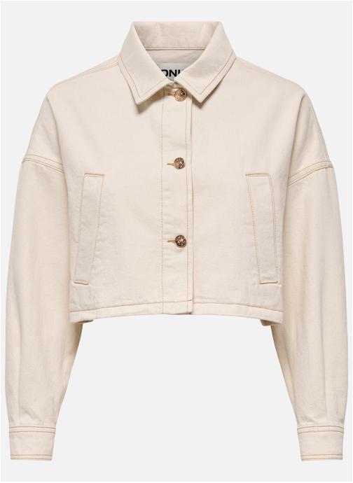ONLY Vestes en jean Blouson en Jean coton droit - 15367928 femme blanc