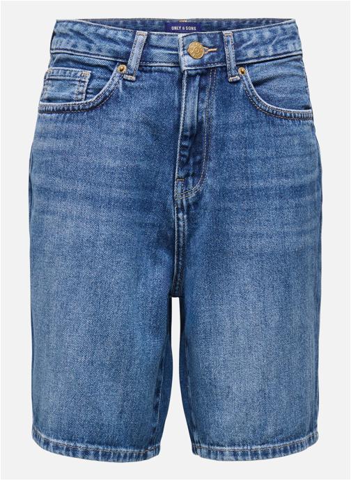 Only & Sons Pantalons Short coton biologique droit - 22036964 garçon bleu
