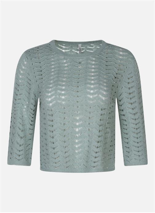 ONLY Pulls Pull col rond droit - 15371611 femme bleu