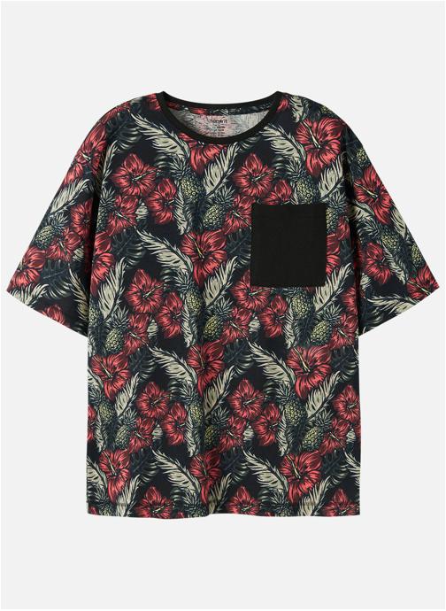 Name it Tee-shirts T-shirt coton biologique col rond droit - 13254320 garçon noir