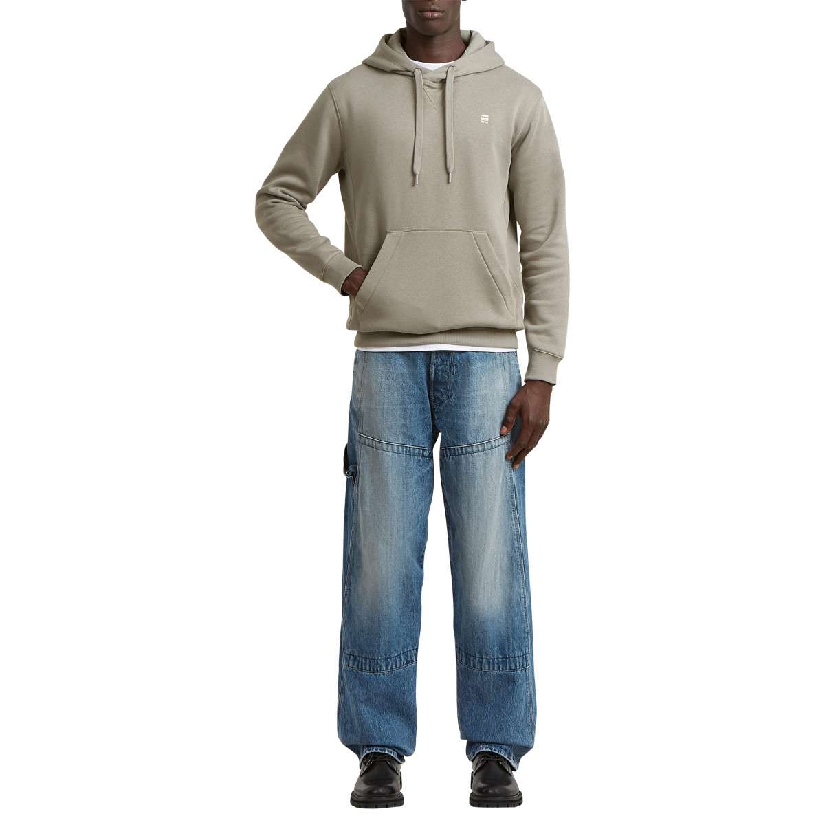 Sweats à capuche Sweat à capuche droit - D16121-C235 homme marron G-Star RAW Sweats à capuche Sweat à capuche droit - D16121-C235 homme marron Marron