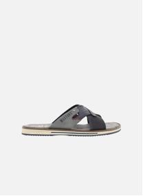 Mules Mules talon plat homme bleu MUSTANG Mules Mules talon plat homme bleu Bleu