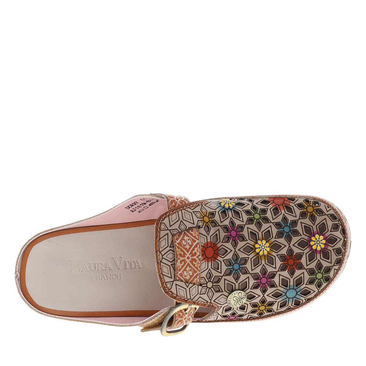 Mules Mules cuir talon plat femme marron Laura Vita Mules Mules cuir talon plat femme marron Marron