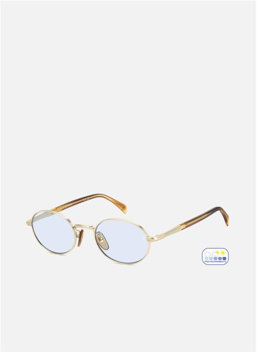 David Beckham Lunettes de soleil homme or et bronze