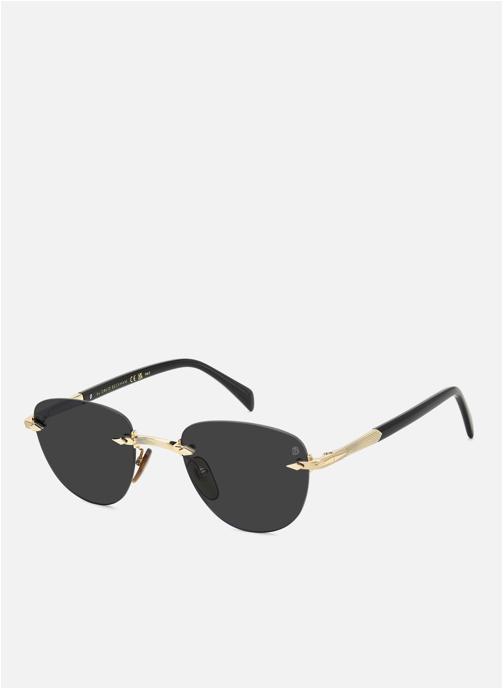 David Beckham Lunettes de soleil homme or et bronze