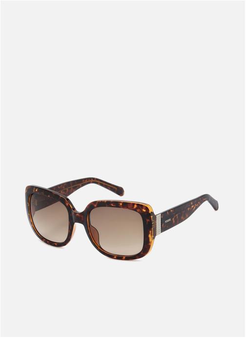 Fossil Lunettes de soleil femme marron