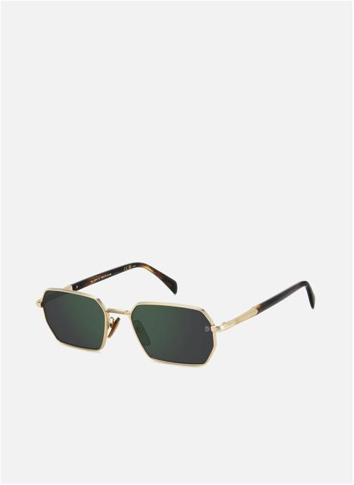 David Beckham Lunettes de soleil homme or et bronze