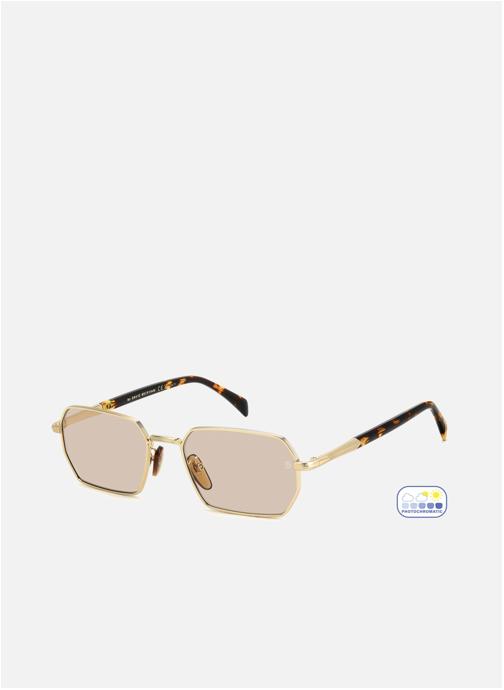 David Beckham Lunettes de soleil homme or et bronze