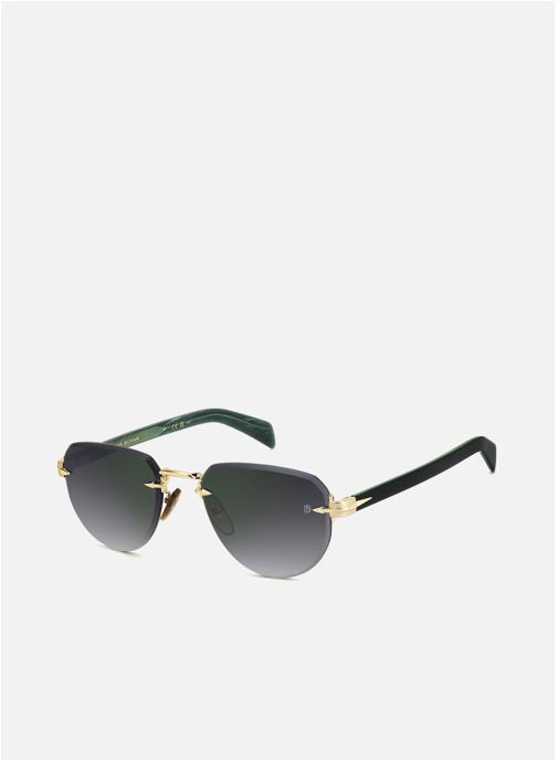 David Beckham Lunettes de soleil homme or et bronze