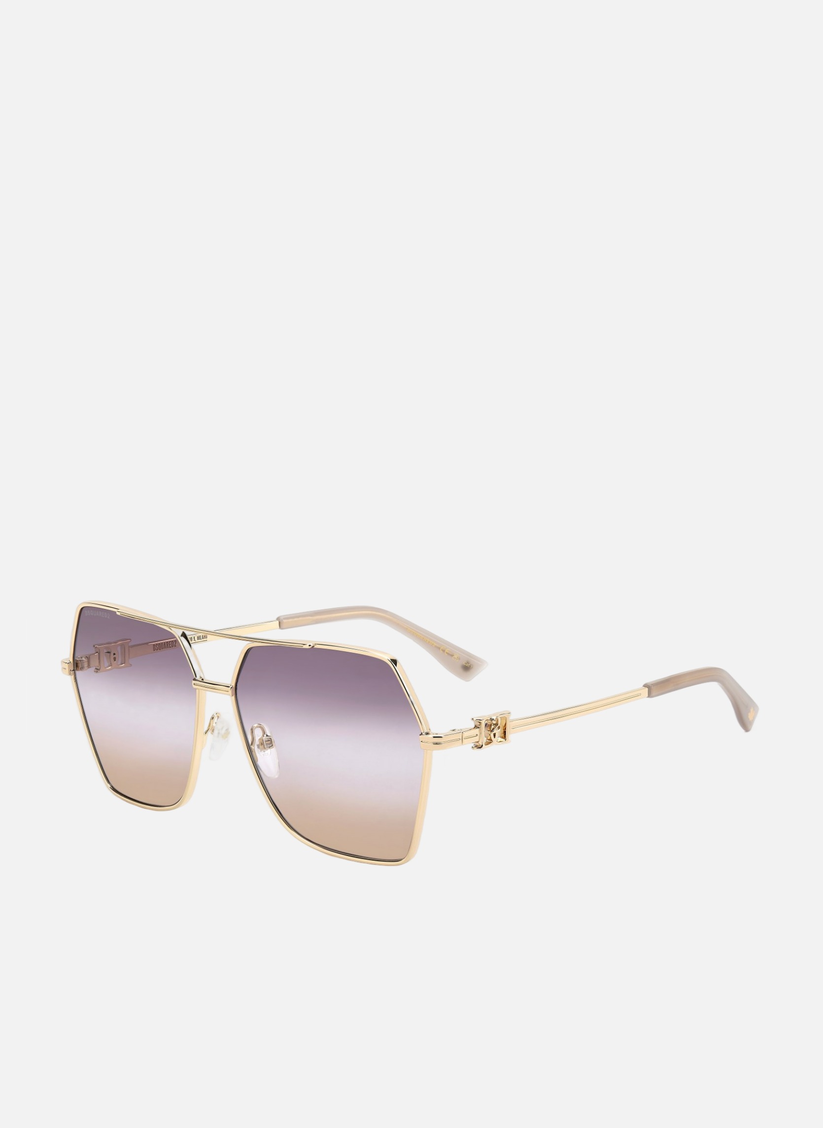 Lunettes de soleil femme or et bronze Dsquared2 Lunettes de soleil femme or et bronze Or