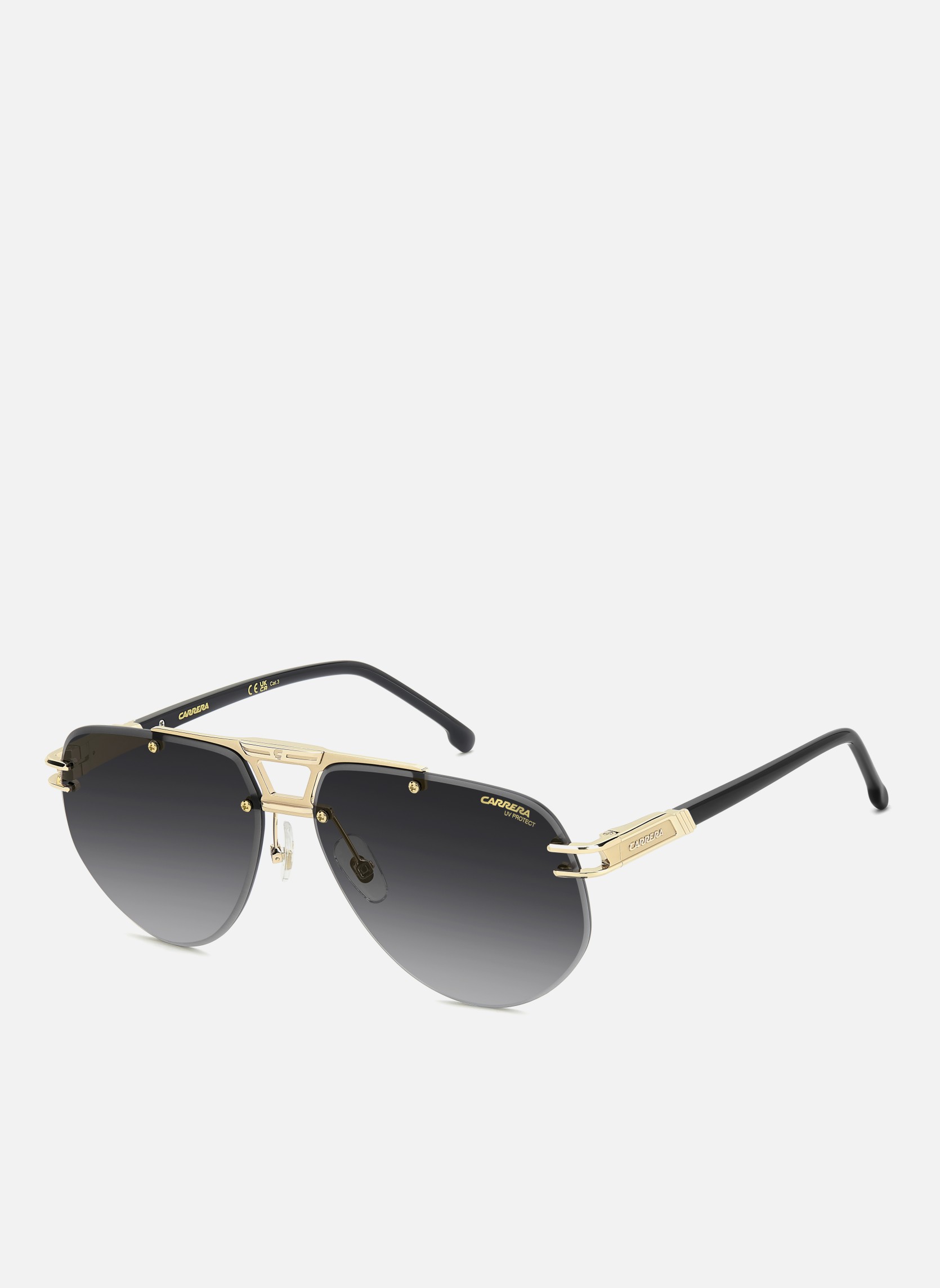 Lunettes de soleil homme or et bronze Carrera Lunettes de soleil homme or et bronze Or
