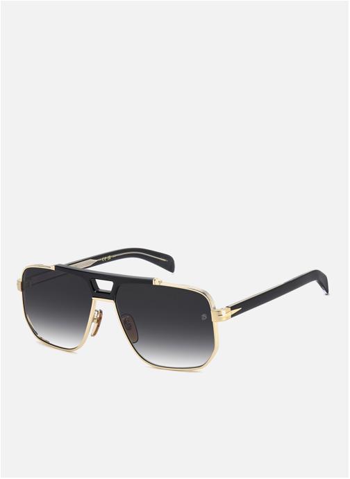 David Beckham Lunettes de soleil homme or et bronze